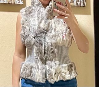 Chaleco de mujer con pelo