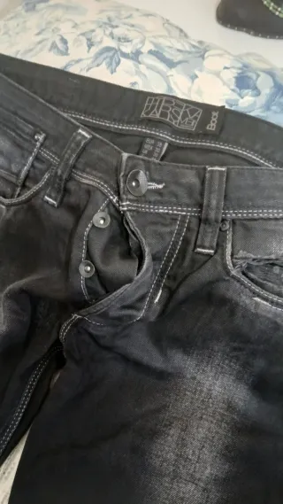 Pantalón vaquero gris oscuro talla 38