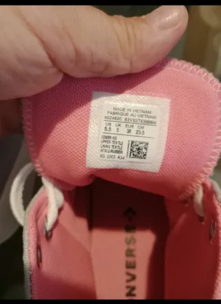 Converse Plataforma Gris y Rosa