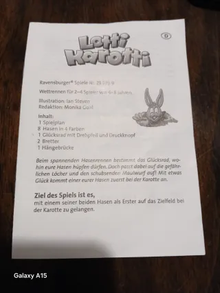 Juego de mesa Lotti Karotti Ravensburger