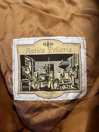 Cappotto scamosciato caramello taglia M