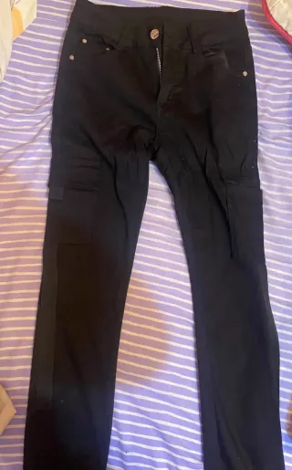 Pantalones cargo negros