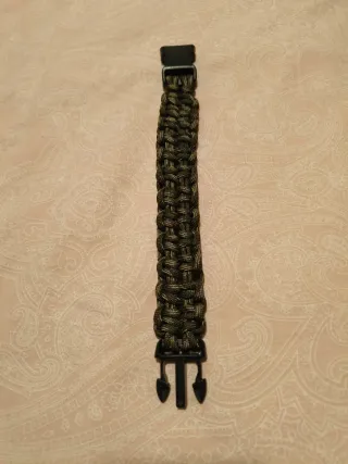 Pulsera Paracord Verde Militar