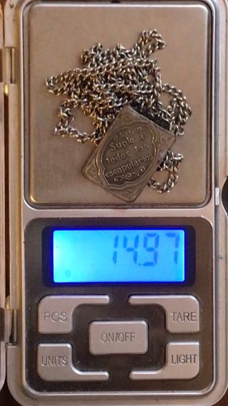 Escapulario Plata Ley s.XX + Regalo