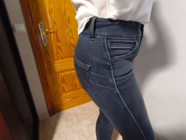 Pantalones Salsa Push Up Azules