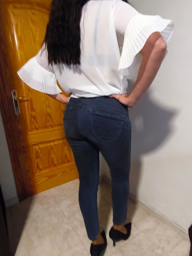 Pantalones Salsa Push Up Azules