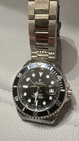 Orologio Uomo Nero Argento