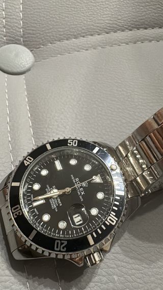 Orologio Uomo Nero Argento