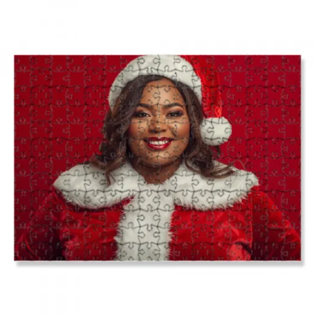 Puzzle Donna con Cappello Babbo Natale Idea regalo