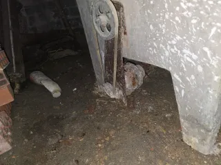 Fregadero antiguo de cemento