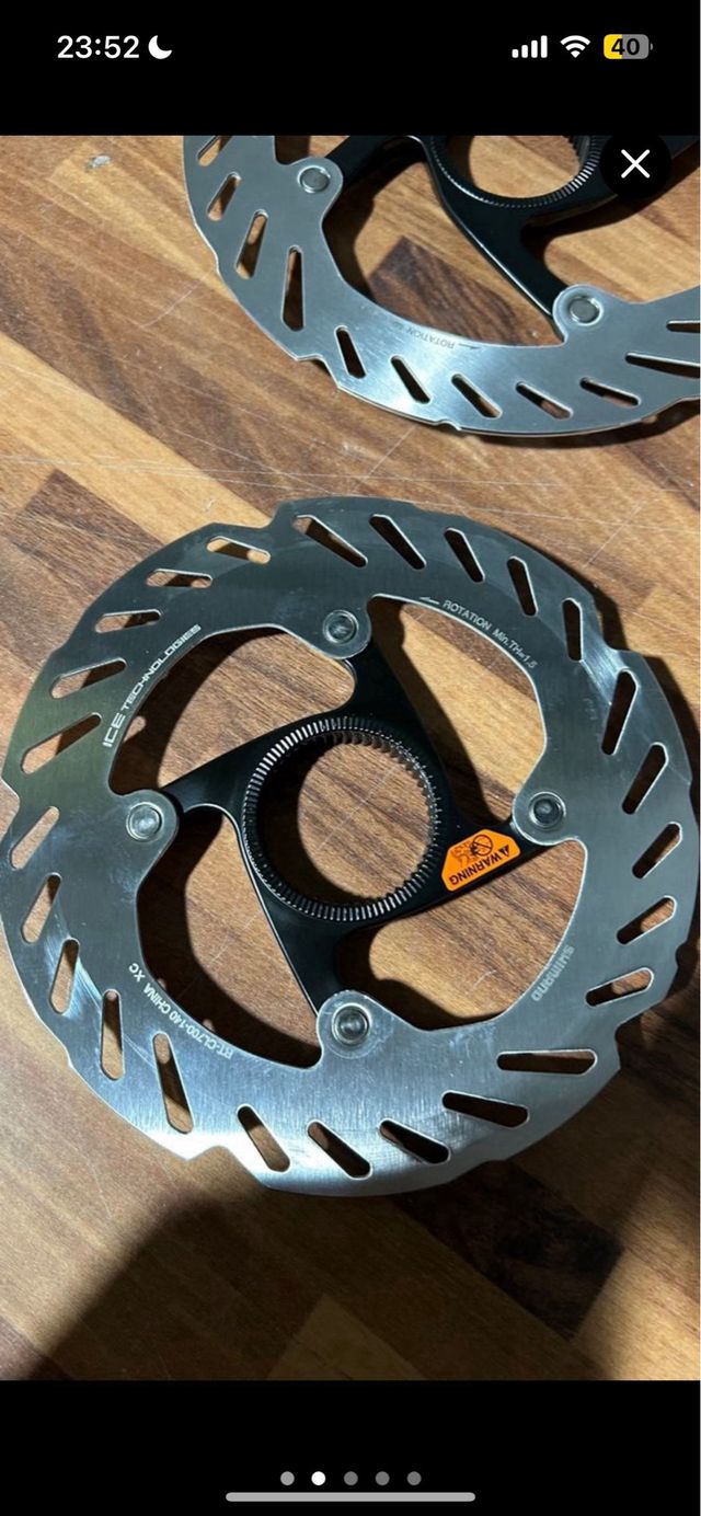 Discos Shimano Ultegra 160 y 140mm