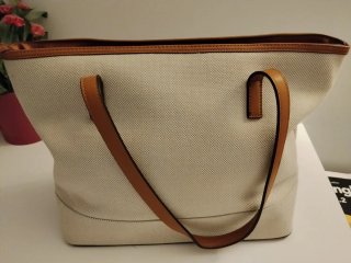 Bolso Tote Paco Martínez Beige y Marrón