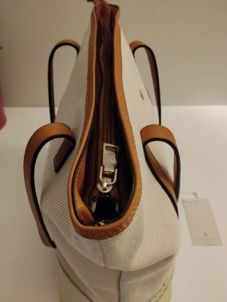 Bolso Tote Paco Martínez Beige y Marrón