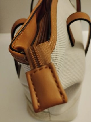 Bolso Tote Paco Martínez Beige y Marrón