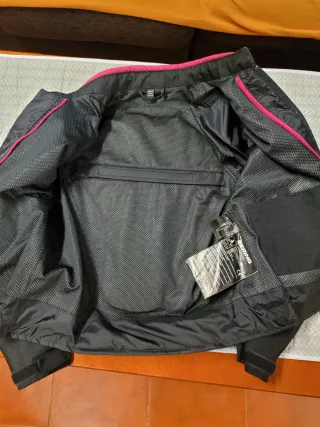 Chaqueta Moto Niña BERING Negra y Rosa