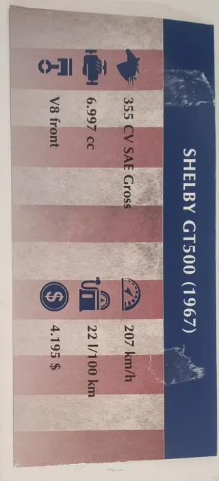 Shelby GT500 1967 Escala 1/43