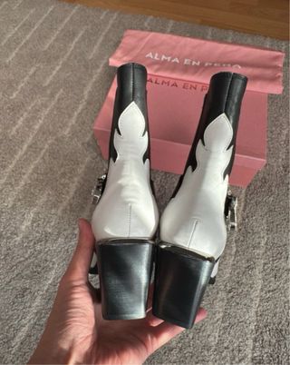 Botines Alma en Pena Negro y Blanco