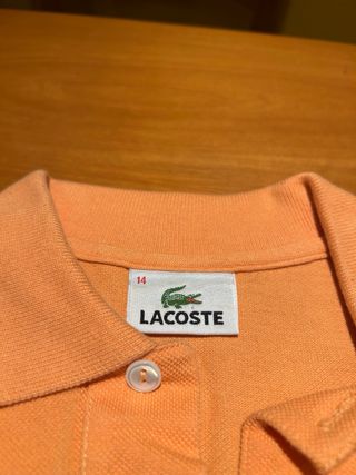 Polo Lacoste Naranja Talla M