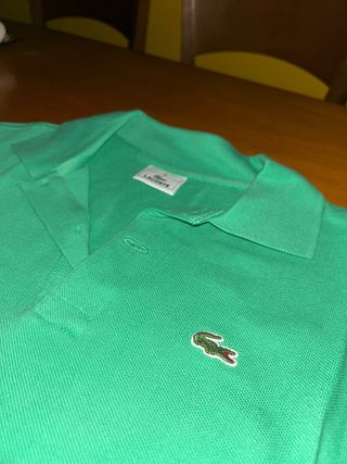 Polo Lacoste Verde Talla M