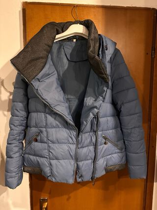Giacca donna blu e grigia come nuova