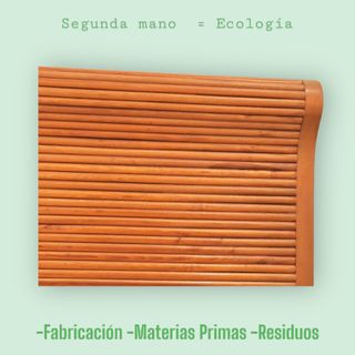 Cabecero de cama madera y bambú