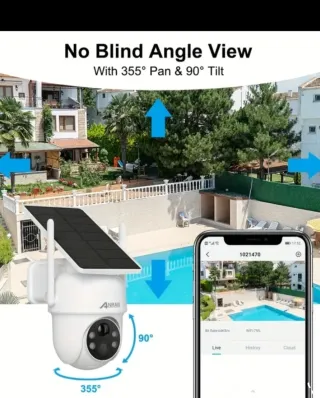 Cámara Seguridad Solar WiFi ANRAN