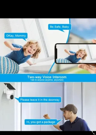 Cámara Seguridad Solar WiFi ANRAN