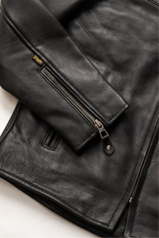 Cazadora Cuero Daytona Master&Supply Negra