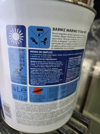 Barniz Marino Titan Yate 4 l