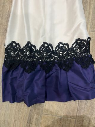 Max Mara Vestito Beige e Viola