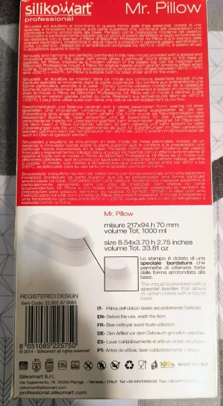 Molde de silicona para pasteles-  Silikomart