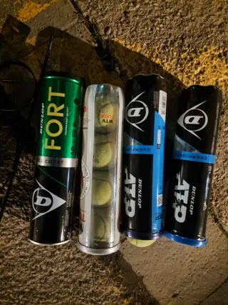 Pelotas de tenis Dunlop (4 botes) lote