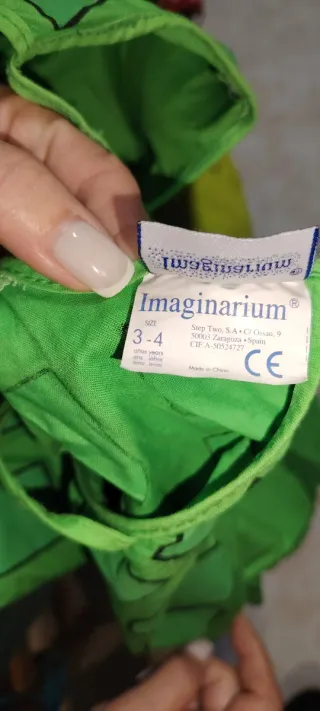 Disfraz Carnaval Cocodrilo talla 3/4 años