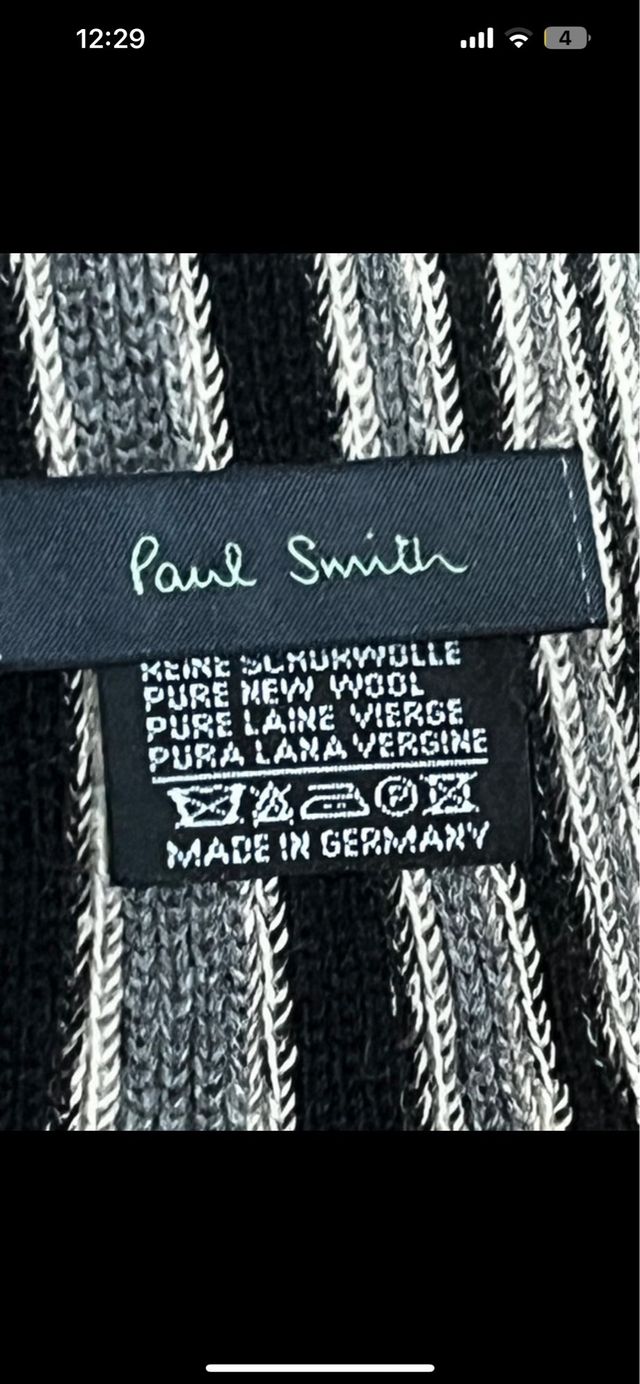 Sciarpa in lana vergine vintage Paul Smith