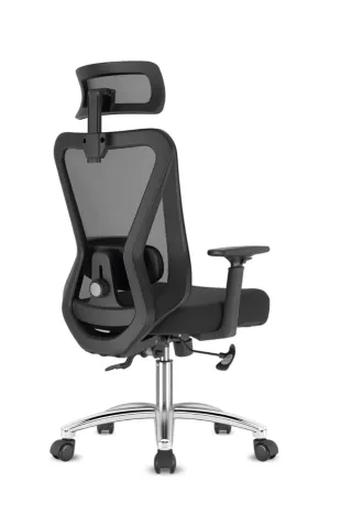 Silla de oficina ergonómica negra