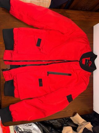 Chaqueta Bomber Roja Talla XL