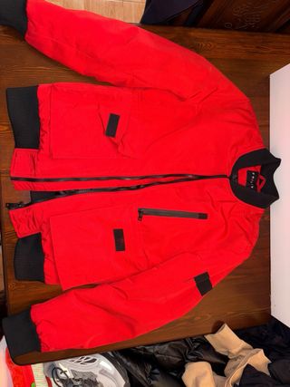 Chaqueta Bomber Roja Talla XL