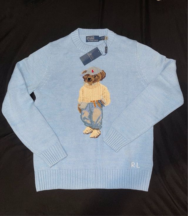 Jersey Polo Ralph Lauren Oso Azul Claro