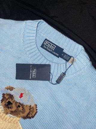 Jersey Polo Ralph Lauren Oso Azul Claro