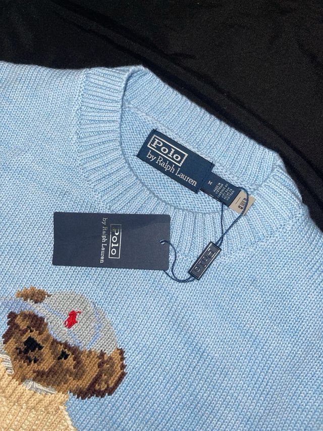 Jersey Polo Ralph Lauren Oso Azul Claro