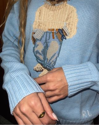 Jersey Polo Ralph Lauren Oso Azul Claro