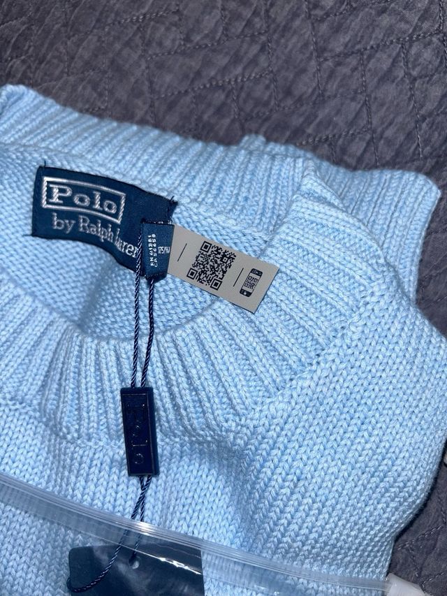 Jersey Polo Ralph Lauren Oso Azul Claro