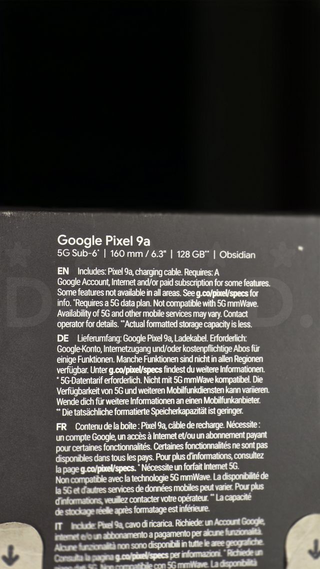 PRECINTADO Google Pixel 9A 128GB