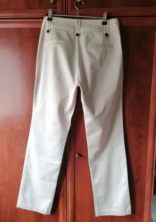 Pantalón Zara Mujer T.38 Beige