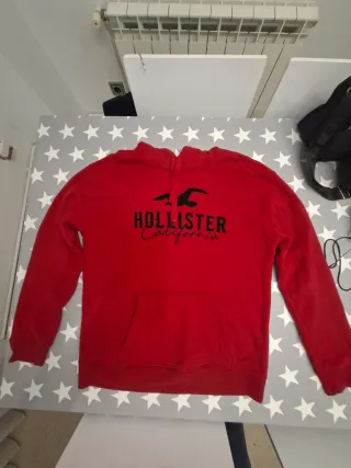Sudadera Hollister Roja Talla L