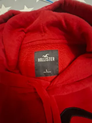 Sudadera Hollister Roja Talla L