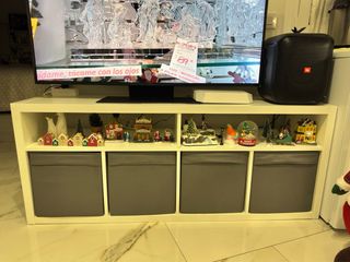 Mueble TV Estante Blanco precio al hablar