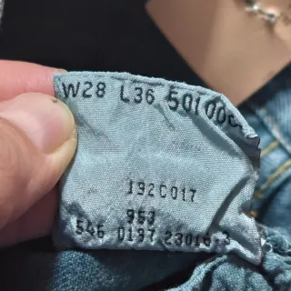 Levi's 501 Shrink-To-Fit Rare Pool Blue Colour 90s