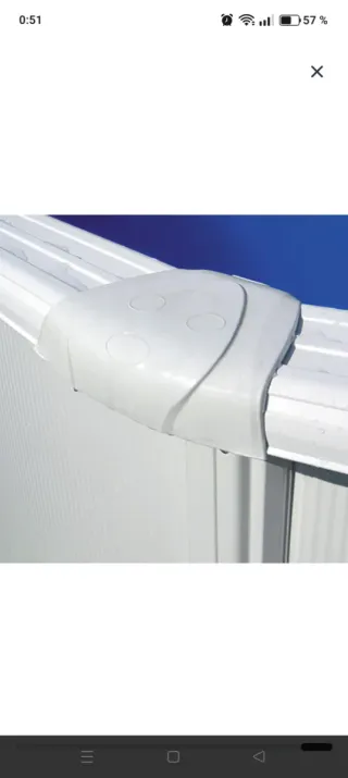 Piscina desmontable metal/plástico de lona