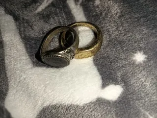 Pack 2 Anillos Dorados y Plateados